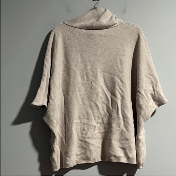 St John Cowel Neck Wool Sweater in Oyster - Picture 4 of 5